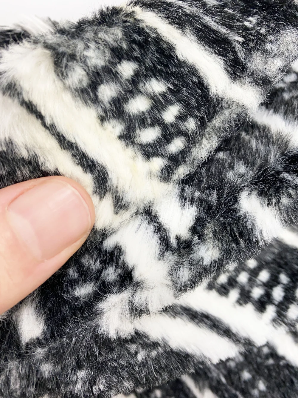 Gianni Versace Versus faux fur printed coat — JAMES VELORIA